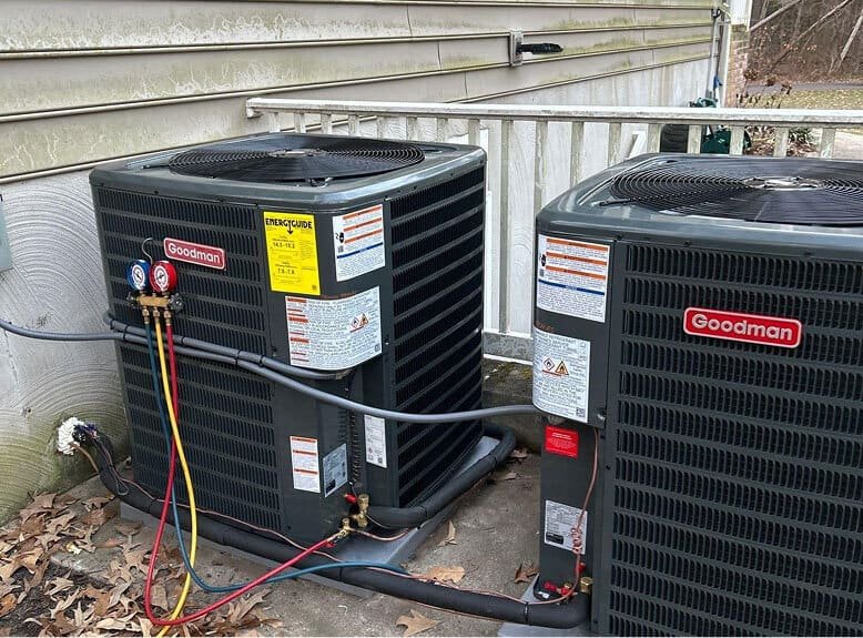 Annapolis Dual Goodman AC units outside home