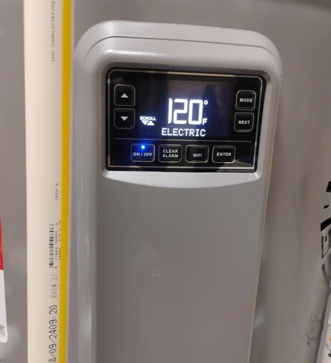AC Repair Digital control panel showing 120F temperature