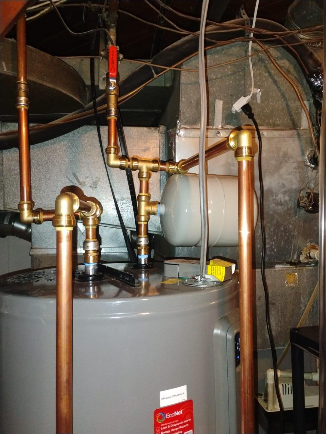 Rebates & Financing Copper piping for water heater installation