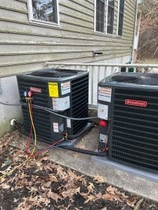 Dual Goodman AC condenser units